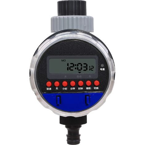 Programmateur d'arrosage automatique pour robinet, contrôleur intelligent ajustable et économe en énergie, boîtier ABS résistant aux intempéries pour jardin (1/5)
