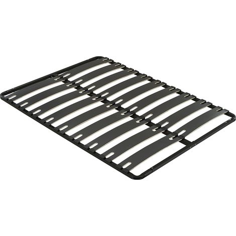 Rete Rete a doghe  160 x 200 cm 2 x 9 doghe Antiscivolo Senza piedi Nero - MONTIANO di YSMÉE