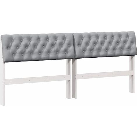 Maison Exclusive - Cabecero tapizado Gris Claro 180 cm Madera de (1/5)