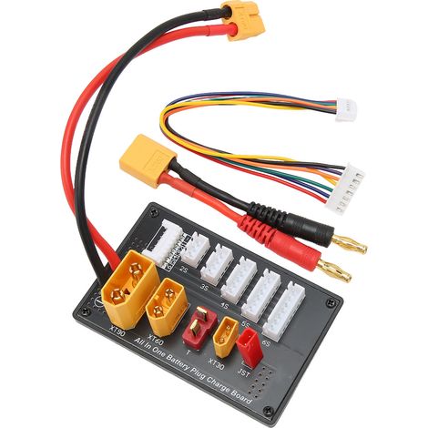 Carte de charge parallèle pour batteries LiPo 5 en 1 avec connecteurs JST T XT30, XT60 et XT90 pour Imax B6, B6AC, IDST et Q6 Lite (1/5)