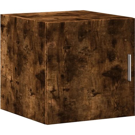 Pratico pensile da parete salvaspazio soggiorno camera da letto 40 x 42,5 x 40 cm in legno ingegnerizzato rovere fumo 020049486