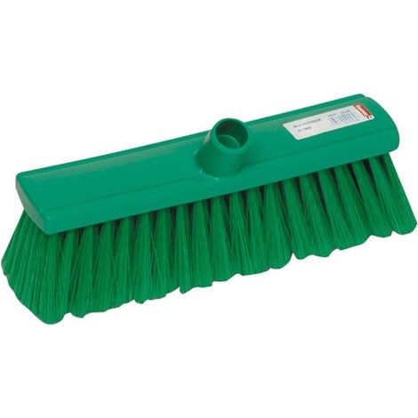 THOMAS - Balais fibre dure 31cm pvc vert ondulé