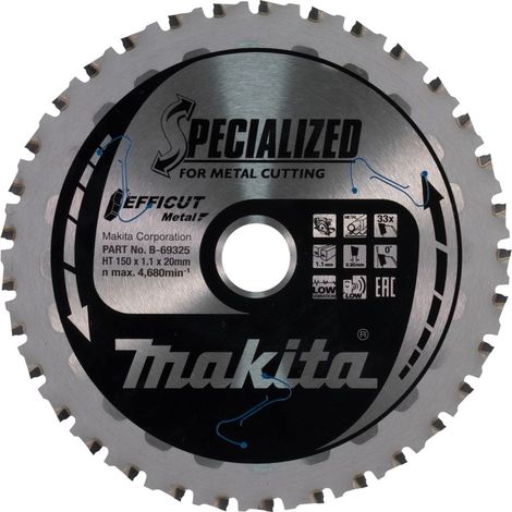 Makita B-69325 hoja de sierra circular para metal 150 mm (1/3)
