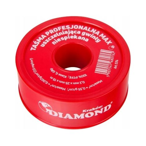 NASTRO PROFESSIONALE IN TEFLON MAX PTFE 15m25mm0.2