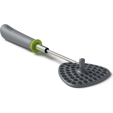 Presse Puree de Pommes de Terre Manuel en Nylon, Pliable Broyeur de Pommes pour Fruits, Légumes, Gris/Ver (1/4)