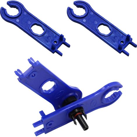 Connecteur Solaire Photovoltaïque Clé,Connecteur Solaire Tool Clé Connecteur Photovoltaïque,Clés à fourche Solar,Outil de Retrait de L'isolateur Solaire,pour Fils et Connecteurs de Systèmes,2 PCS (1/5)