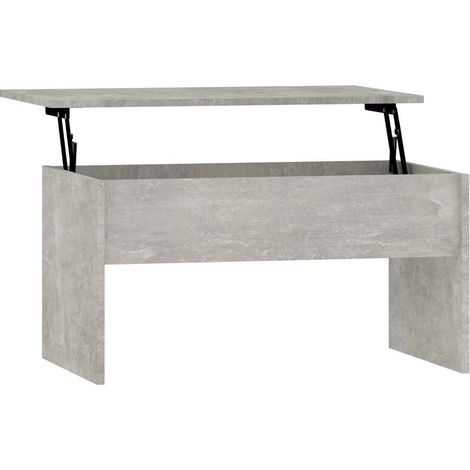 Maison Exclusive - Couchtisch Betongrau 80x50,5x41,5 cm Holzwerks (1/5)