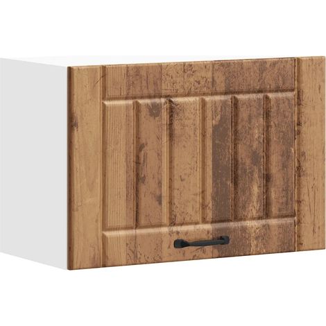 Mueble de pared para cocina Lucca 60 x 31 x 40 cm gran capacidad de almacenamiento diseño de montaje en pared en madera de ingeniería acabado en madera envejecida 020050190 (1/5)