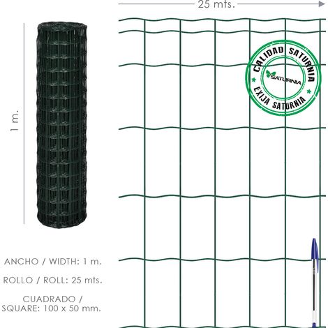 Rete Plastificata Country 100x50/100 cm. rotolare 25 metri