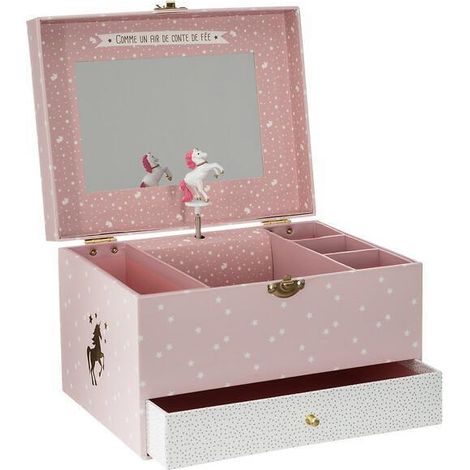 Carillon unicorno rosa h14cm - Atmosphera créateur d'intérieur (1/5)