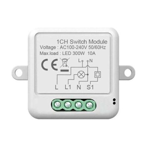 Tuya Smart Switch ZigBee remote switch module invisible switch Zero Fire hidden switch timer,ZigBee zero fire 1 way (1/4)