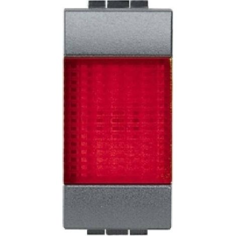 Bticino living international gemma luminosa con diffusore rosso l4371r