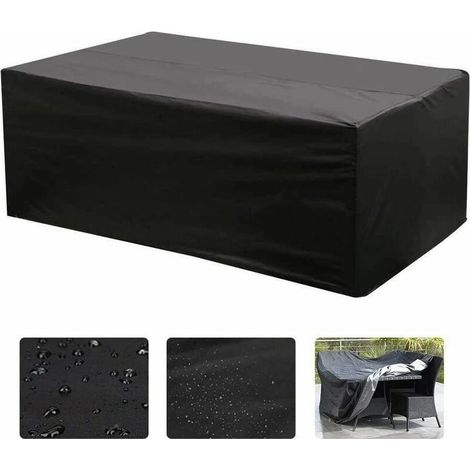 JOORRTHousse lounge, table rectangulaire Oxford pour salon de jardin protection UV (213 x 132 x 74 cm) (1/5)