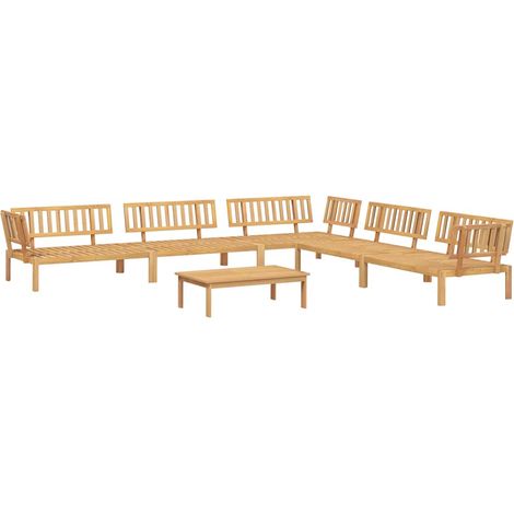 Maison Exclusive - 6-tlg. Garten-Sofagarnitur aus Paletten Massiv (1/5)