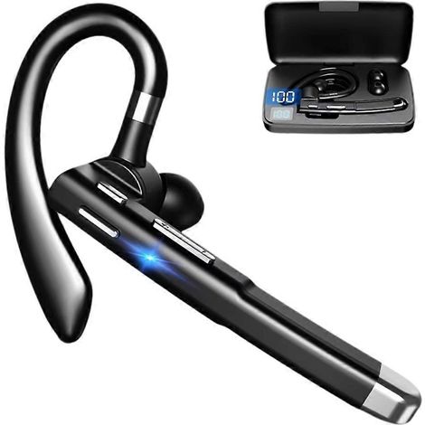 Sans Fil Casque Business Bluetooth 5.3 Écouteurs Handsfree Call Micro Réduction du Bruit Casque Écouteurs pour Driving (1/5)