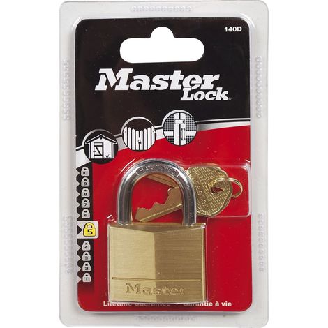 MASTER LOCK Vorhangschloss 140 EURD Messing, Breite 40 mm, verschsp. SB
