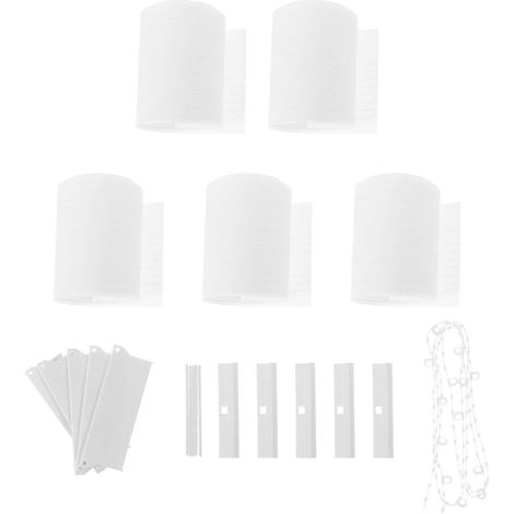 Lamelles de rechange pour stores vénitiens, en fibre de polyester, adaptées aux stores vénitiens verticaux, 1 jeu. (1/5)