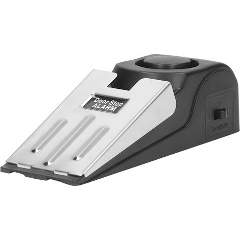 Butée de porte avec dispositif antivol et alarme anti-intrusion, sensibilité réglable sur trois niveaux, 120 dB, alarme de butée de porte sans fil (1/5)