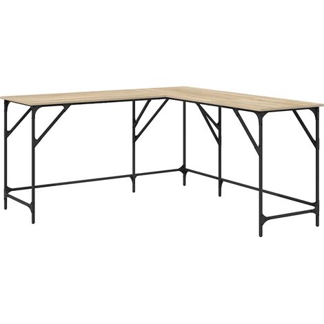 Maison Exclusive - Schreibtisch Sonoma-Eiche 149x149x75 cm Holzwe