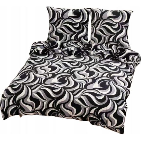 Parure de lit polaire Parylux « Dark Classic », housse de couette 1 pièce 140x200cm (1/3)