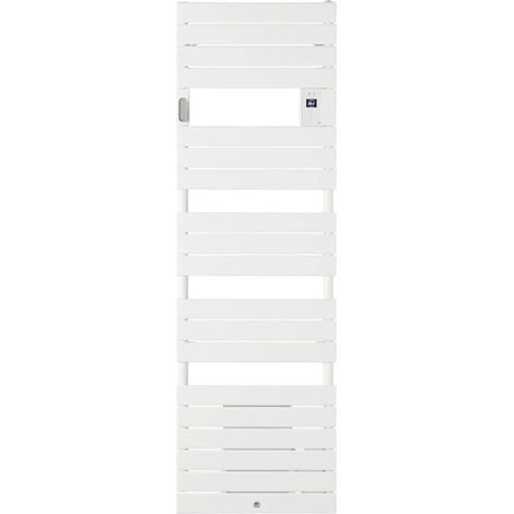 Thermor – Sèche-serviette électrique Riviera 2 mixte 2000W – Soufflerie 1000W – Programmable et connecté – Blanc brillant – Dimensions 1777x556x135mm (1/2)