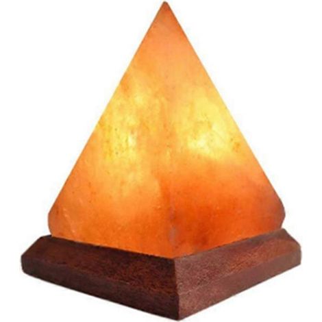Lampe de sel cristalline de l'Himalaya, lampe pyramidale LED USB, lampe décorative en cristal, ambiance ATM (1/4)