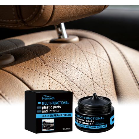 Crème multi-usages pour l'entretien automobile : sièges en cuir, volant et peinture intérieure – 50 g (1/5)