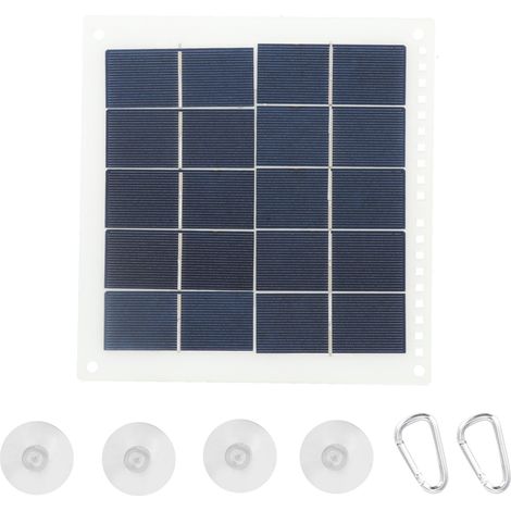 Panneau solaire portable 7W robuste et pratique pour voyages en plein air (1/5)