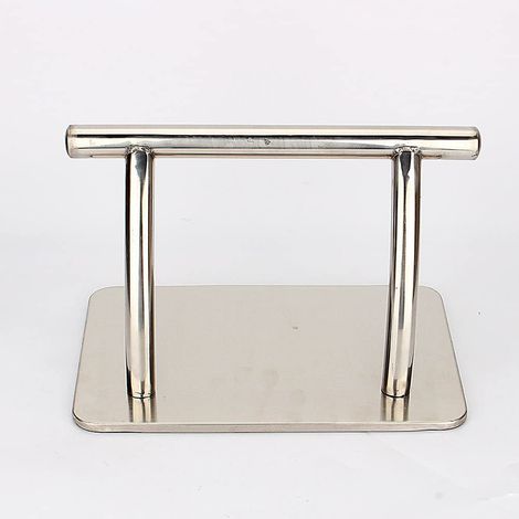 Repose-pieds en acier inoxydable pour fauteuil de coiffure et salon de coiffure (1/5)