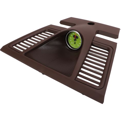 Tableau de bord supérieur central garniture 970 552 151 01 6W0 cadran horloge remplacement Panamera 2010-2016 Brun selle (1/5)