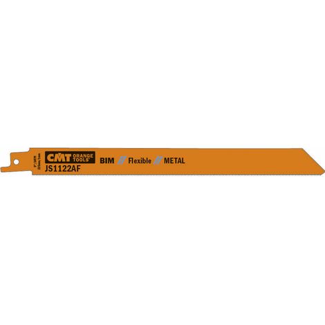 JS1122AF-5 5 BIMETALLISCHE SÄBELSÄGEBLÄTTER FÜR METALLE 225X1X24TPI (1/4)