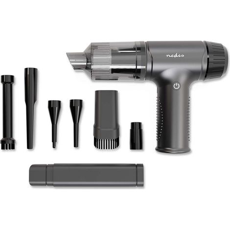 Nedis Handstaubsauger / Luftgebläse / 90 W / Wiederaufladbar / Trocken / Li-Ion / Schwarz