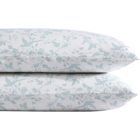 Lot de 2 taies d'oreiller – 100% Coton, Soyeux et Brillant, literie Infroissable, Garden Palace (1/5)