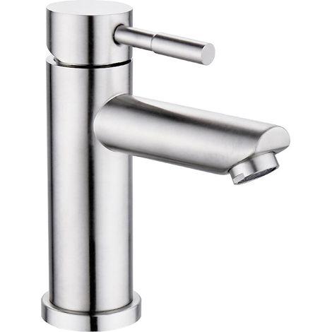 Grifo moderno para lavabo de baño con diseño de Metal de primera calidad, ahorro de agua, ajustable, frío y caliente para inodoro y baño (1/5)