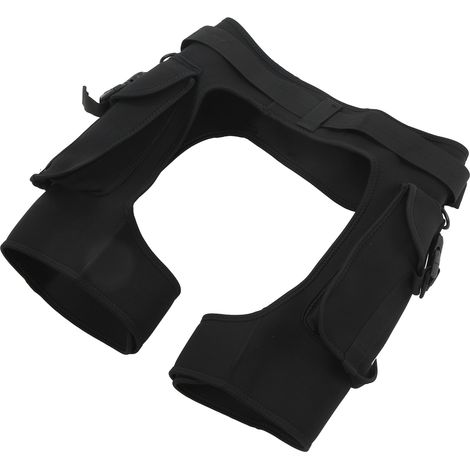 Short de plongée à entrejambe ouverte de 2,5 mm, short de combinaison, pantalon de travail aquatique pour la plongée en apnée, la natation, longueur L (49-51 cm), tour de taille (91-100 cm) (1/5)