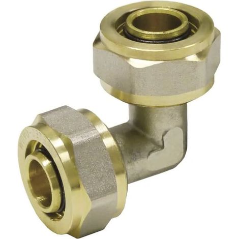 Racor de compresión codo 90 grados, codo multicapa, codo roscado 20mm (1/3)