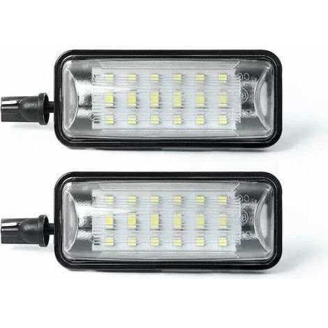KIT LUCI TARGA A LED 2 PEZZI COMPATIBILE CON Citroen C1 Peugeot 107 anno 2004-2014 / VETRO TRASPARENTE
/ LED 6000K EFFETTO XENON / CAN-BUS, PLUG AND PLAY (1/5)