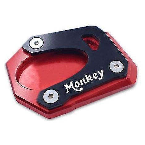 Für Honda Monkey 125 Monkey125 2018-2022 Motorrad CNC-Seitenständer-Verlängerungsplatte - Rot