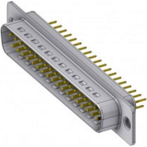 Deltron Connectors  DT 37 PY/2 D-SUB Stecker 180 ° Polzahl: 37 Löten, Pins 1 St.