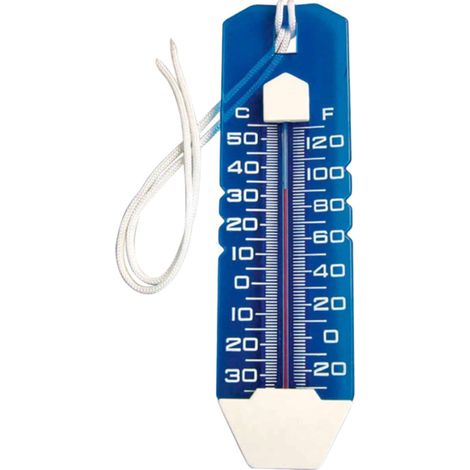 Poolthermometer Kokido Blau Jumbo Groß Schwimmend mit Seil Temperaturkontrolle in Fahrenheit und Celsius