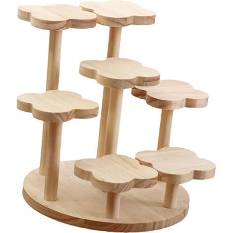 Support plantes de table en bois prsentoir dcoratif (1/5)