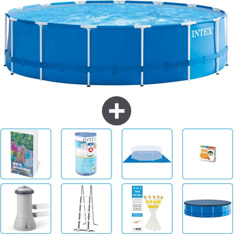 Intex Piscine Tubulaire Ronde - 457x122 cm - 9-pièces  S541