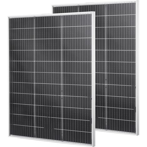 VEVOR Bifaziales Solarpanel 100 W 2er-Pack, 23% Hocheffizientes Monokristallines N-Typ-PV-Modul mit MC4-Ausgang & Alu-Rahmen, IP67 wasserdichtes Solarmodul für Auto, Boot, RV, netzunabhängig (1/5)