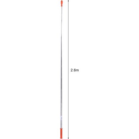 Tuyau d'extension de pulvérisation en acier inoxydable 2,6 m, outil de jardin vert pour espace vert (1/4)