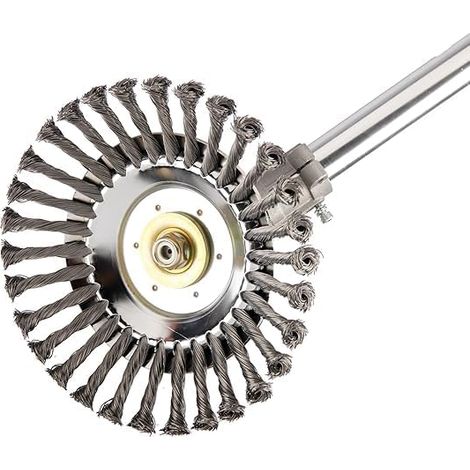 Testa decespugliatore filo acciaio diserbo universale spazzola taglio 20cm (8") giardino accessorio