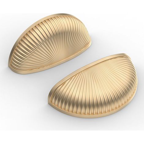 6 tiradores de estilo retro dorado vintage para muebles, pomos de zinc para cajones, armarios, cómodas y cajones de 76 mm. (1/5)