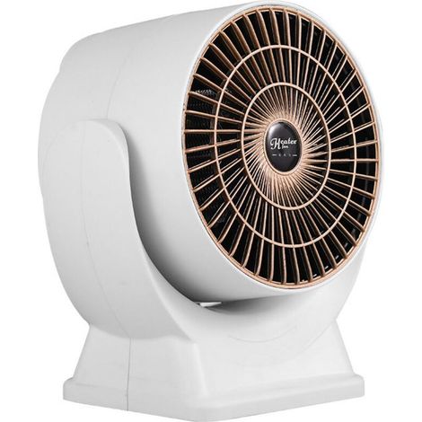 Chauffage-Home Office Chauffage à vitesse silencieuse Petit radiateur électrique portable de bureau (blanc ivoire) (1/5)