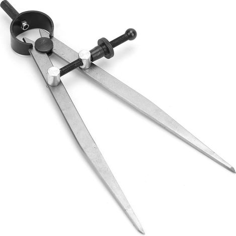 45 Stahl Leder Handwerk Zirkel Flügelteiler Federteiler Messschieber mit gehärtetem Schenkel (150 mm) (1/5)
