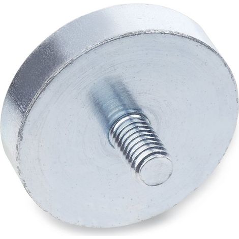 Ganter Norm elementi  HALTE Magnete con filettatura maschio – GN 50.3  Magnete Al Neodimio, Ferro, boro, argento, GN 50.3-ND-32-M6 (1/3)