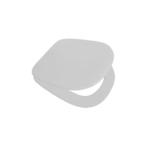 Sedile WC in MDF Bianco con Cerniere Regolabili in Metallo – Interasse 155 mm
